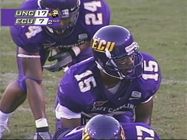 Video recording of East Carolina University vs University of North Carolina-Chapel Hill football 2007